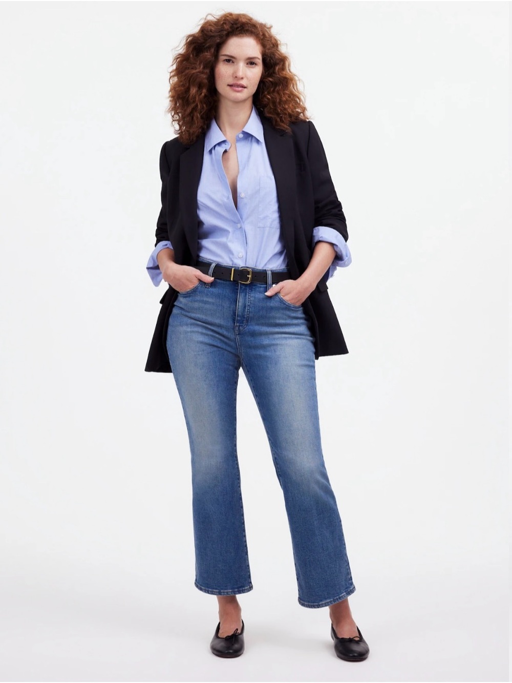 Madewell Curvy Kick Out Jeans - 16 - Picture 2 of 7